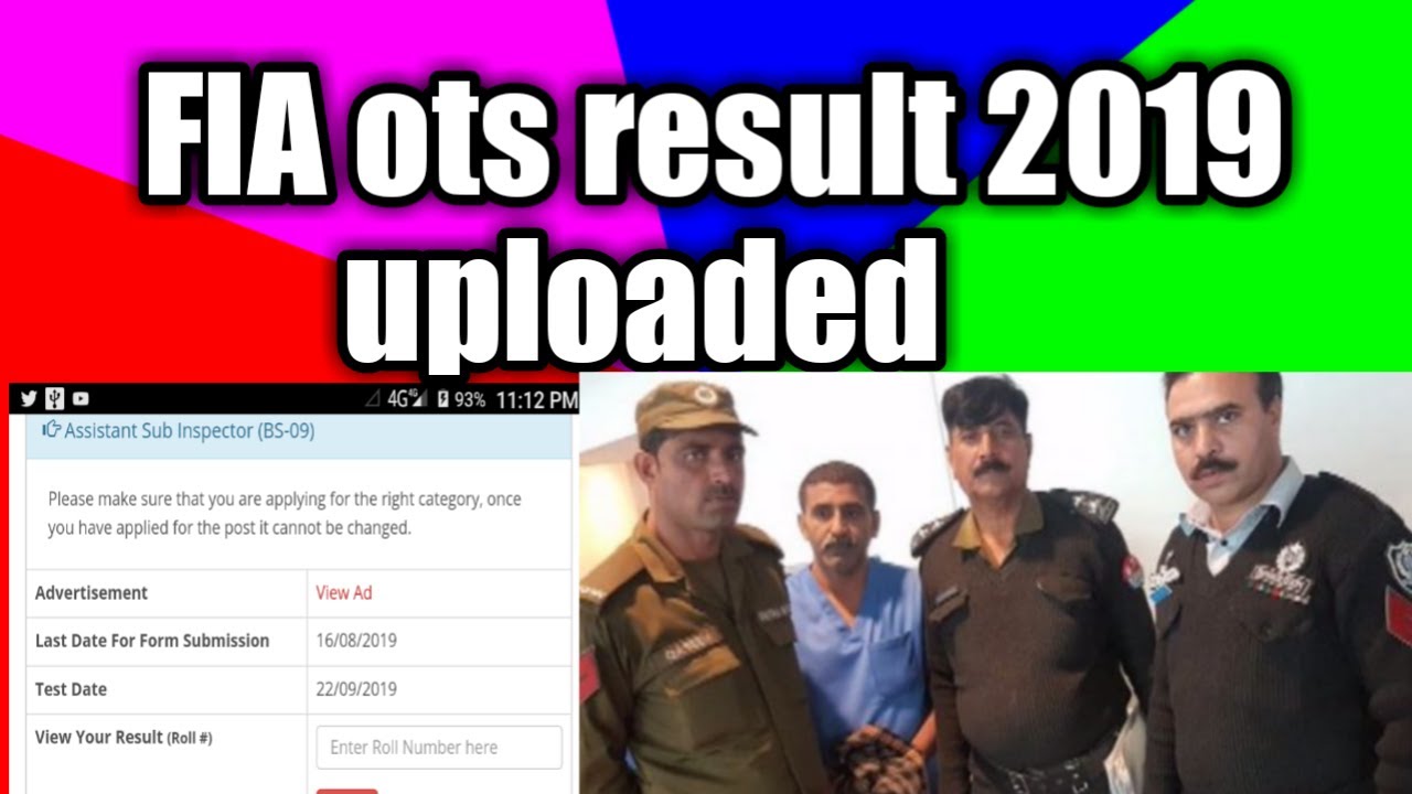 FIA ots result uploaded