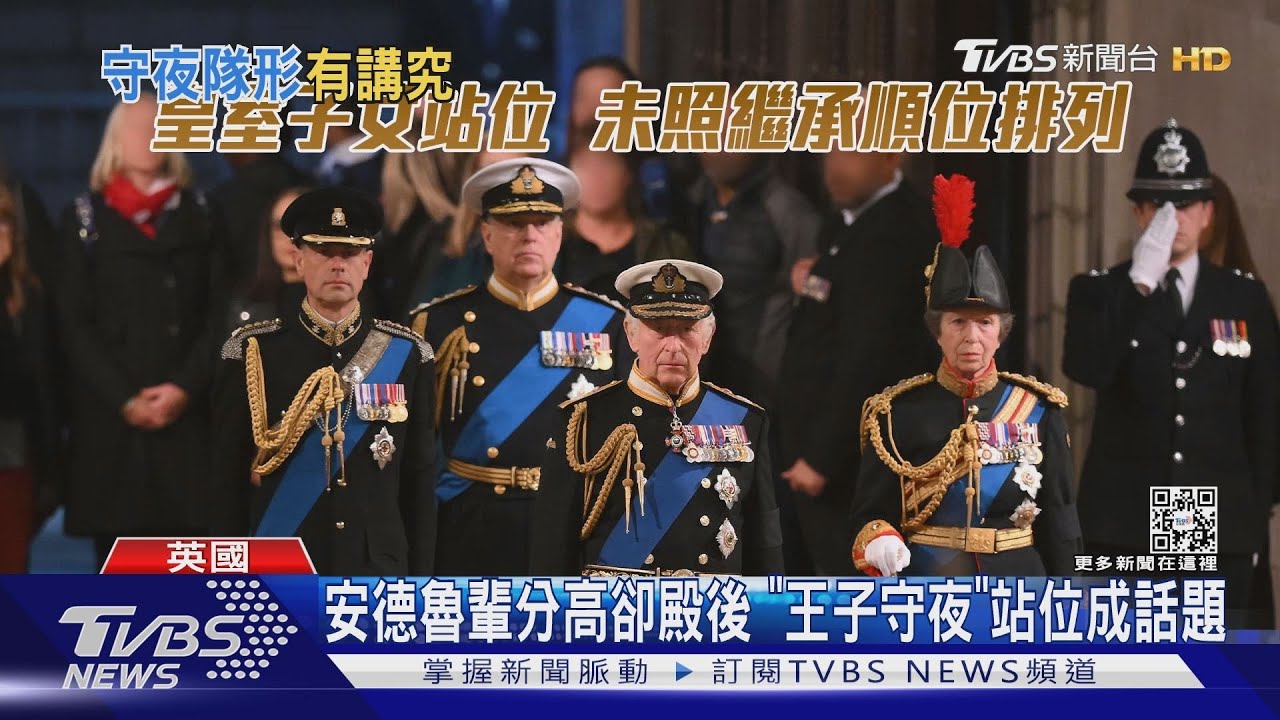 輩分高卻殿後 史上第三回「王子守夜」 安德魯站位成話題｜TVBS新聞