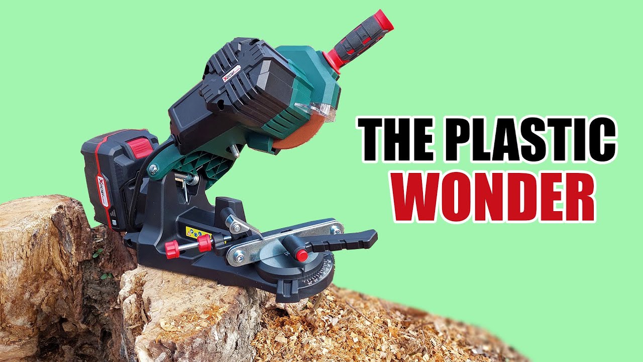Parkside 20V Chainsaw Sharpener Test & Review - Portable - Battery Powered PSGA 20-Li B2