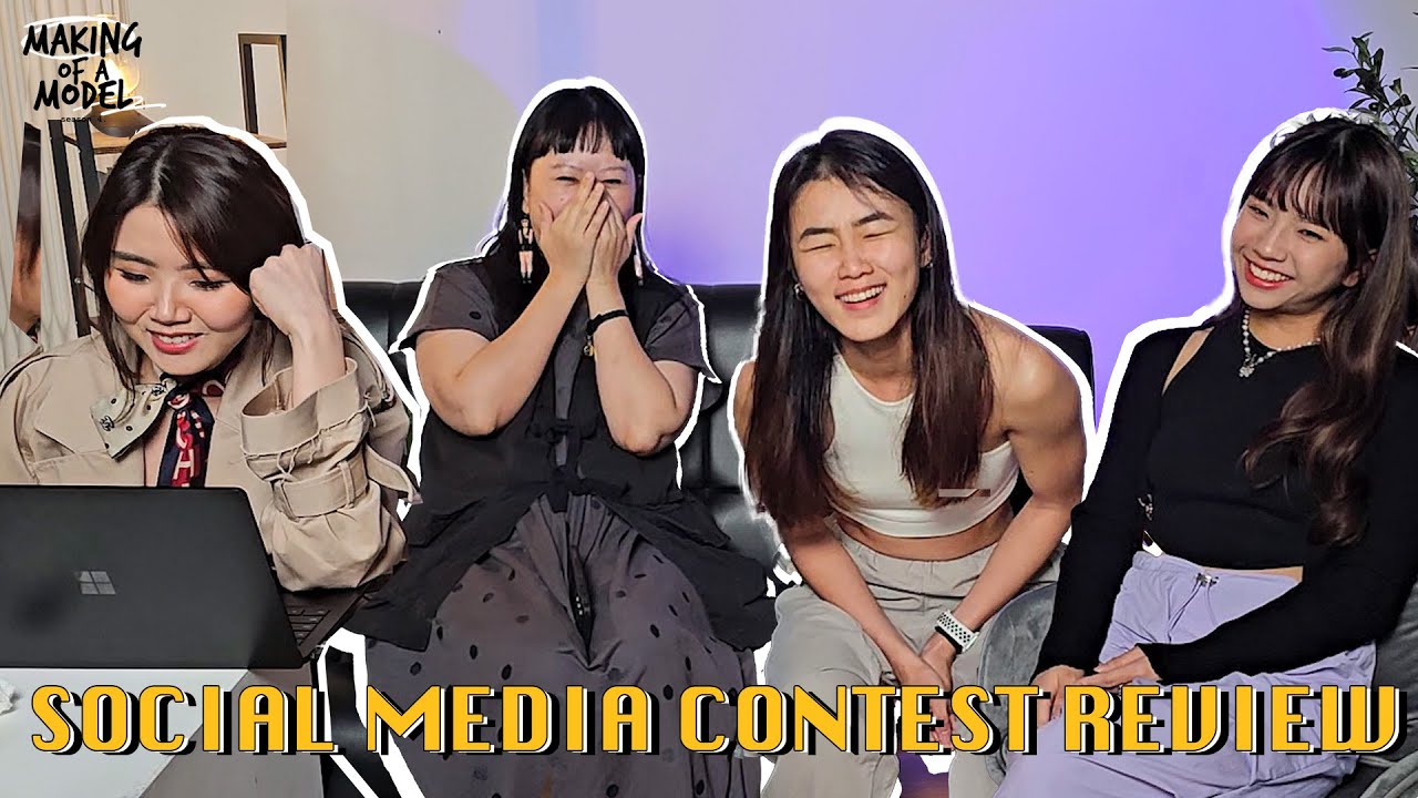 Reviewing social media contest submissions  | Making Of A Model Season 4 Ep 4