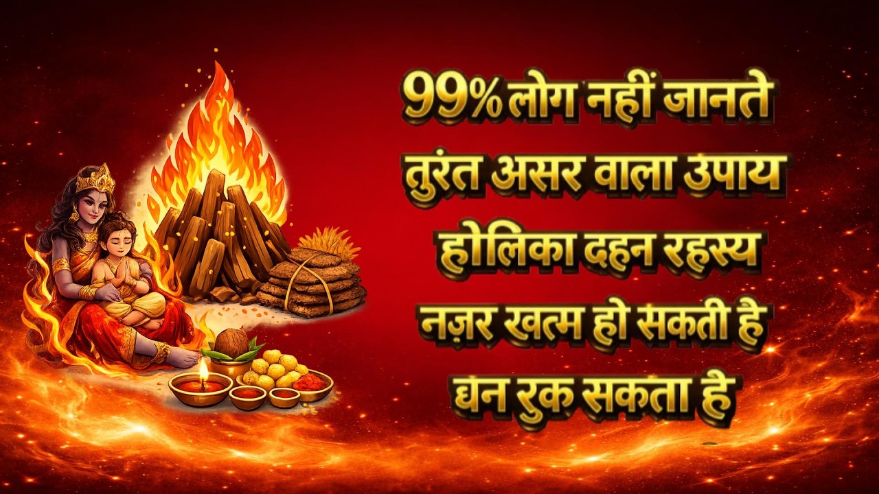 99% लोग नहीं जानते! होलिका दहन की रात करें ये उपाय | नज़र दोष खत्म, रुका धन वापस!