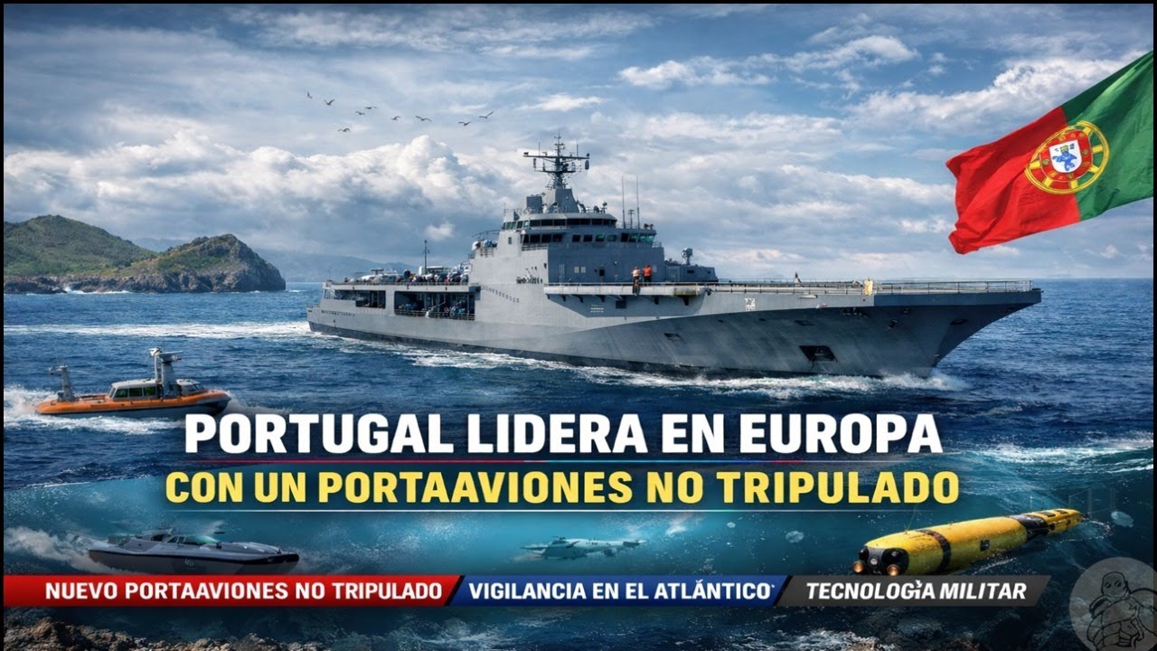 PORTUGAL REVOLUCIONA Europa con la CERCANA BOTADURA del Primer PORTADRONES del MUNDO: 