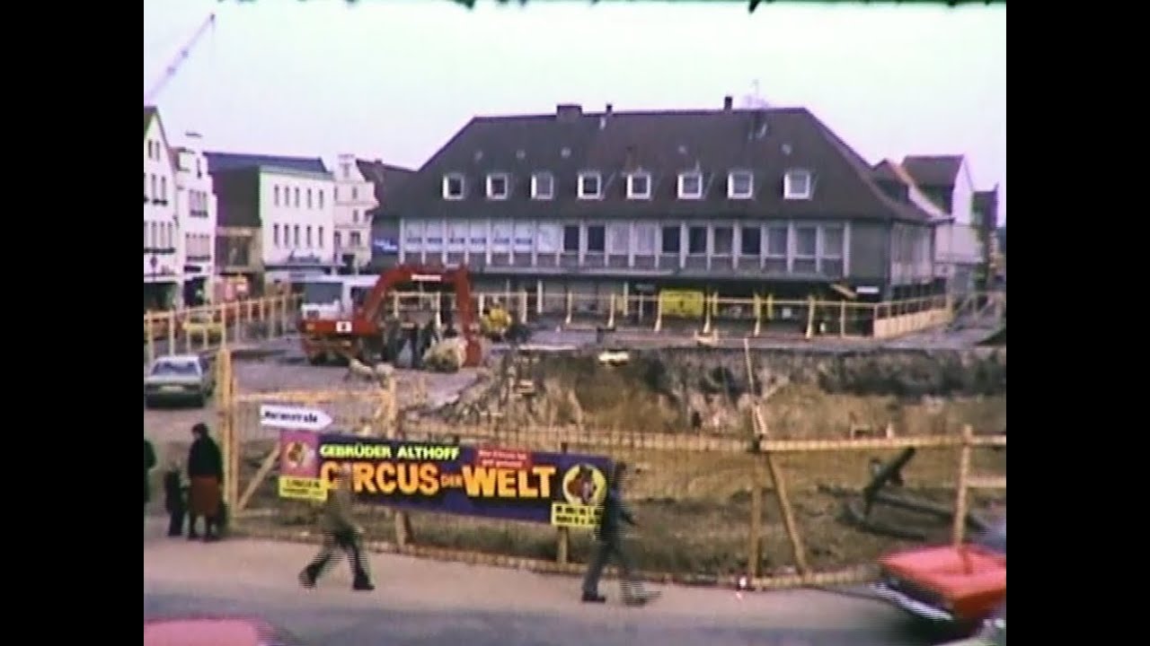 Bau der Tiefgarage unter Lingens Marktplatz (1979)