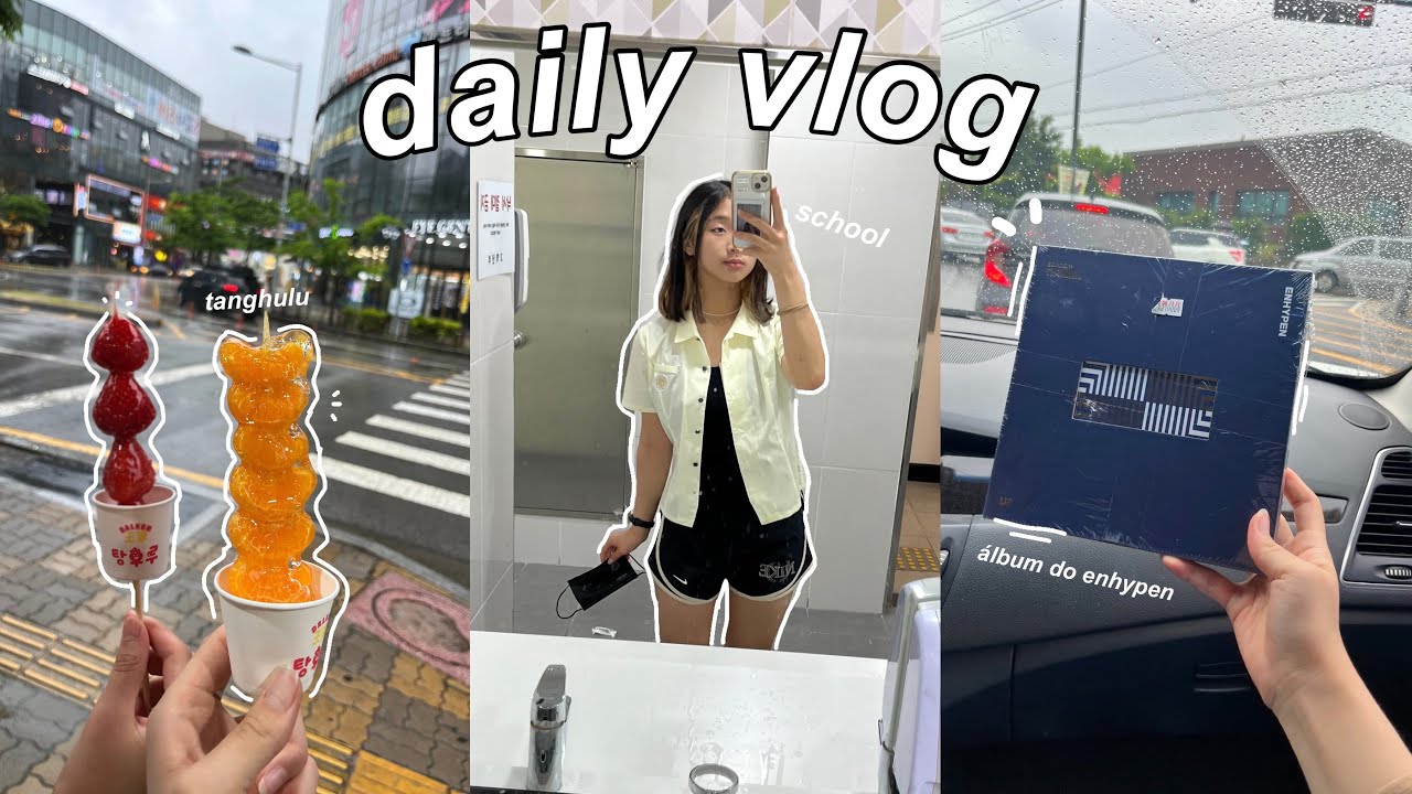 vida na coreia | grwm, unboxing álbum do enhypen, comprinhas, highschool life etc