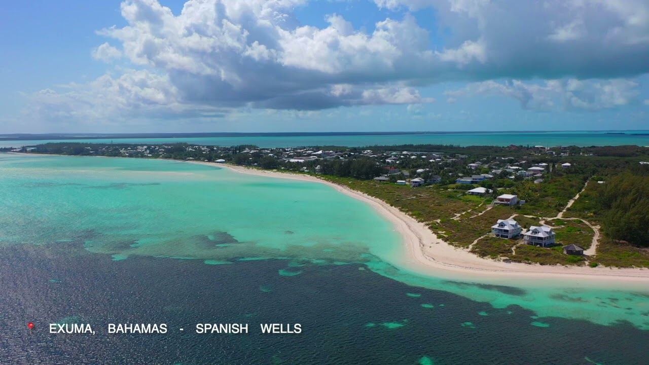 Eleuthera, Bahamas   Spanish Wells | 4k Drone Flyover