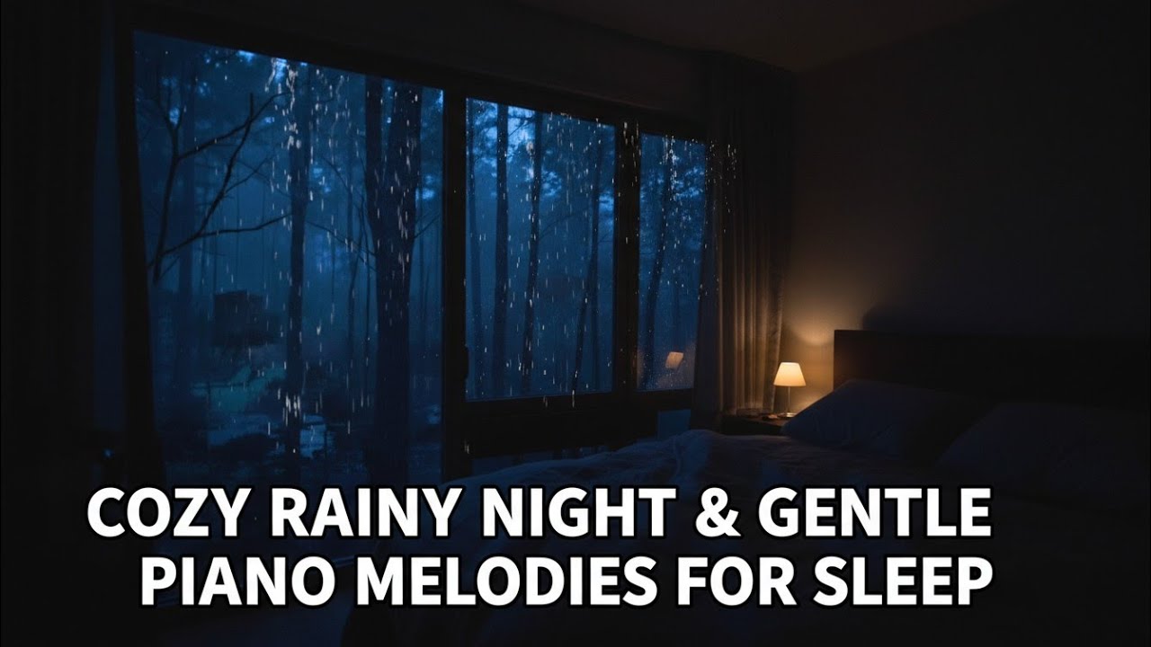 Gentle Piano and Rain Sounds for Sleeping Fast, Stress Relief & Total Relaxation