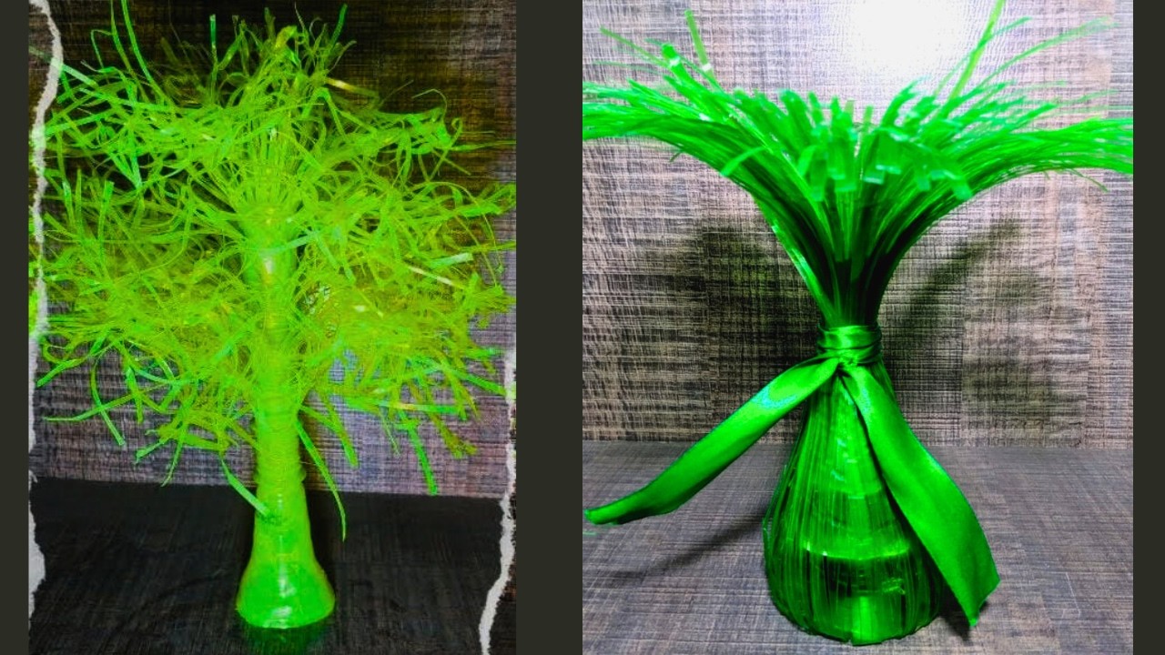 2 Amazing & Easy Plastic Bottle Flower Vase With Waste Materials | DIY Plastic Bottle Vase