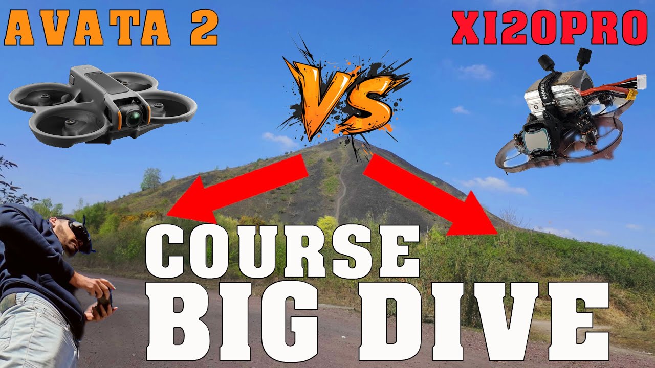 DJI AVATA 2 VS DRONE FPV 2 POUCES ODDITY XI20PRO - BIG DIVE TERRIL DUEL!