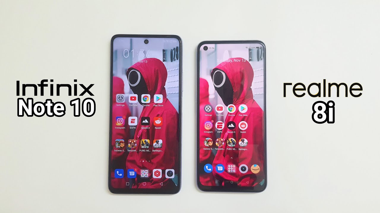 Infinix Note 10 vs Realme 8i - Speed Test, Camera, Battery, Heating, Display, Speaker, Fingerprint.
