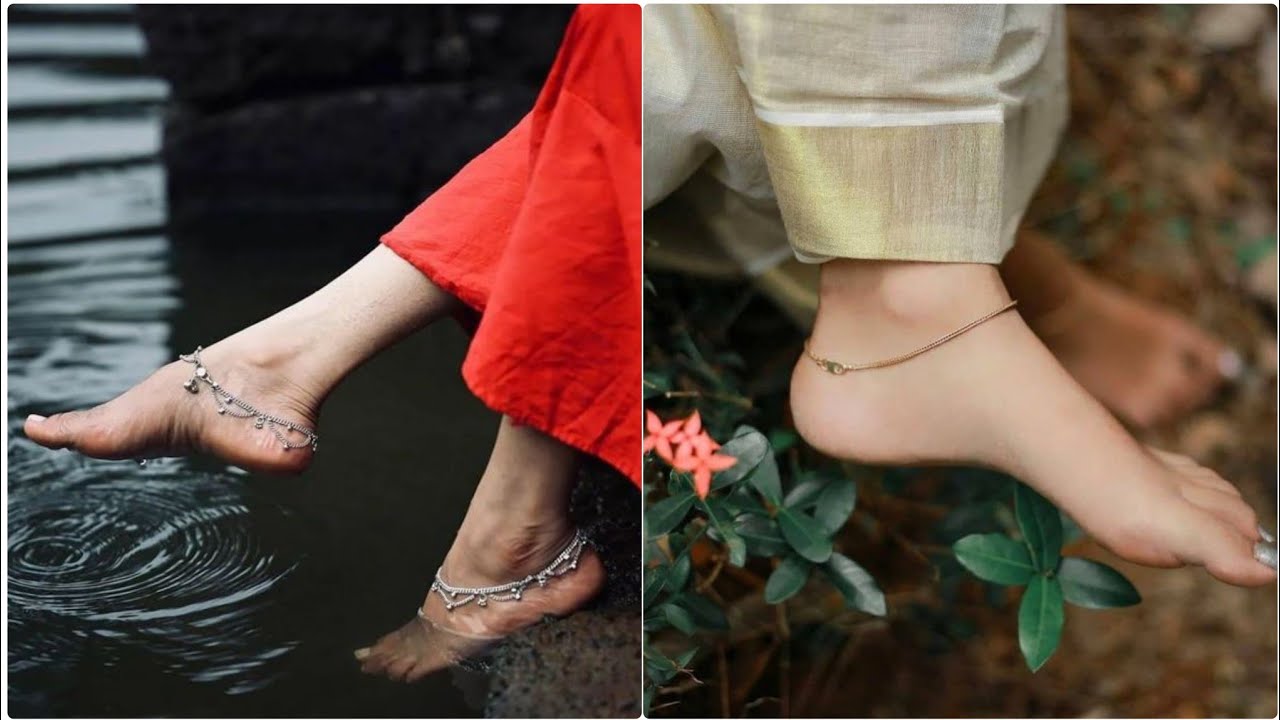 Most amazing collection of ladies anklets.