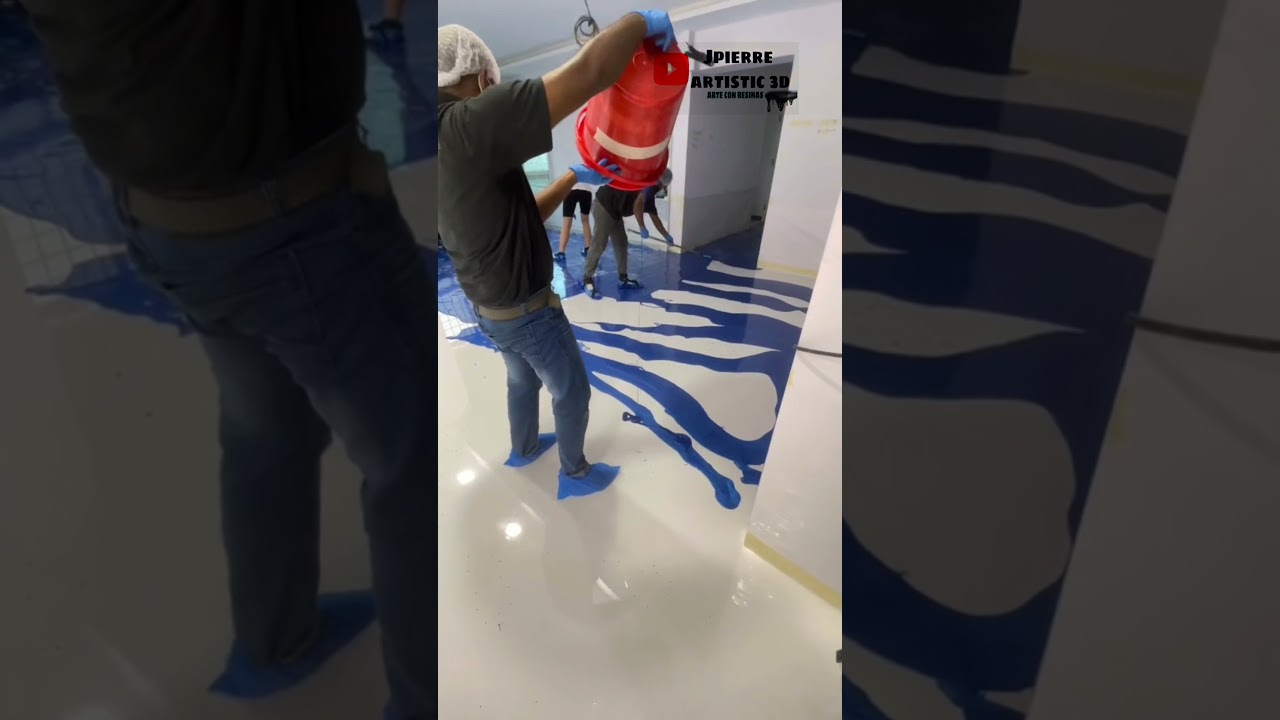 Piso Porcelanato L&iacute;quido Mezcla de colores #shorts