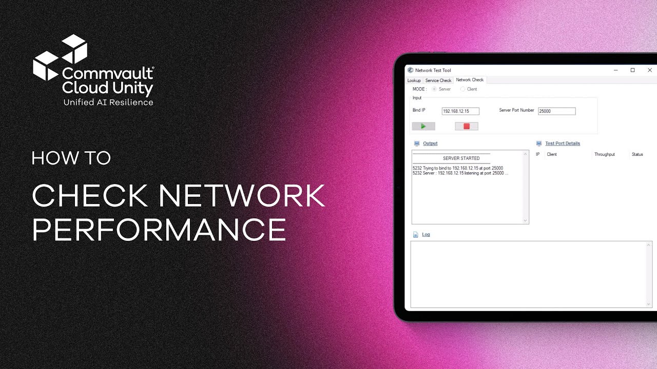 How To Identify Network Issues Impacting Backups | Commvault Performance Testing Demo