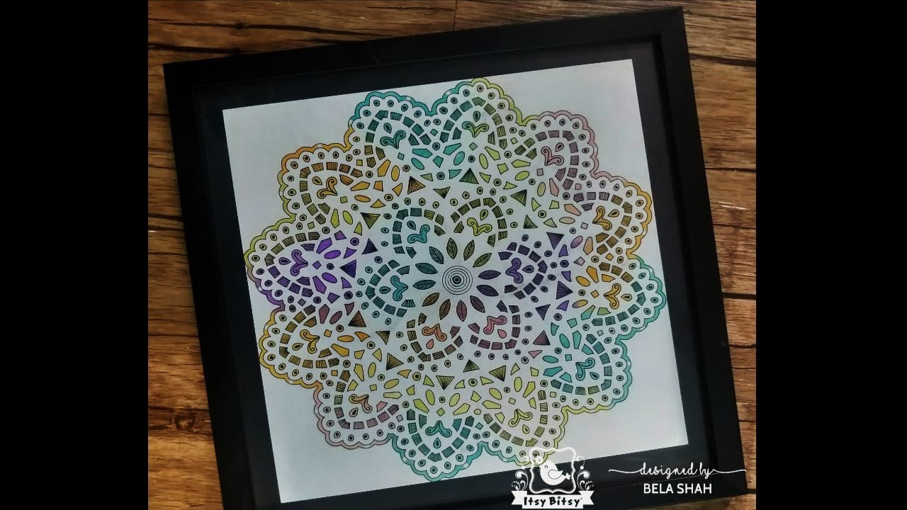 Mandala with stencils
