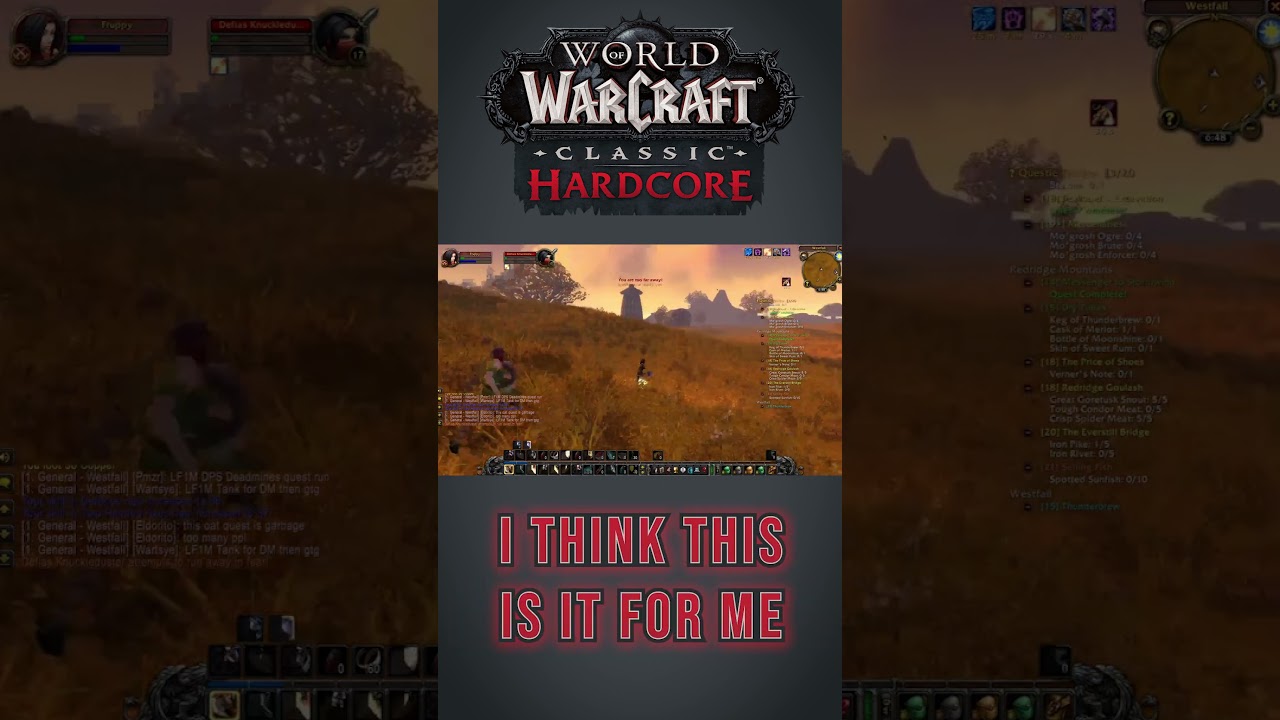 World of Warcraft Classic Hardcore - MEGA CLOSE CALL 