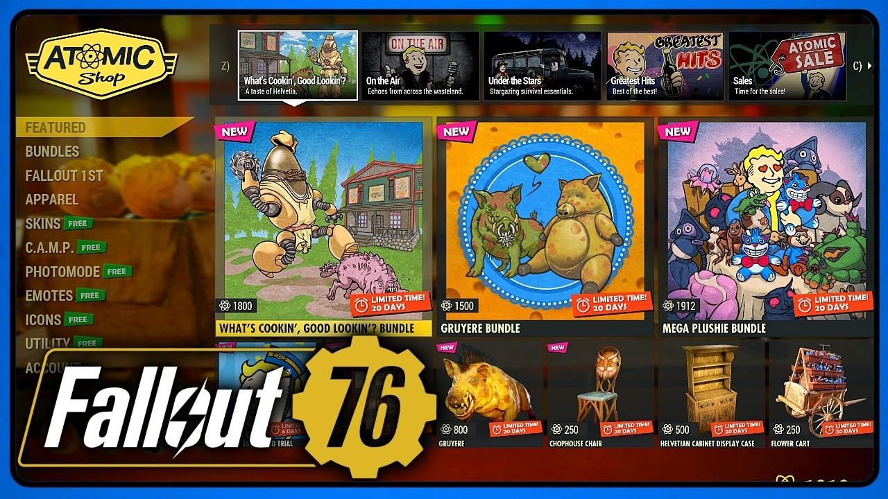 Atom Shop (June 09) Fallout 76