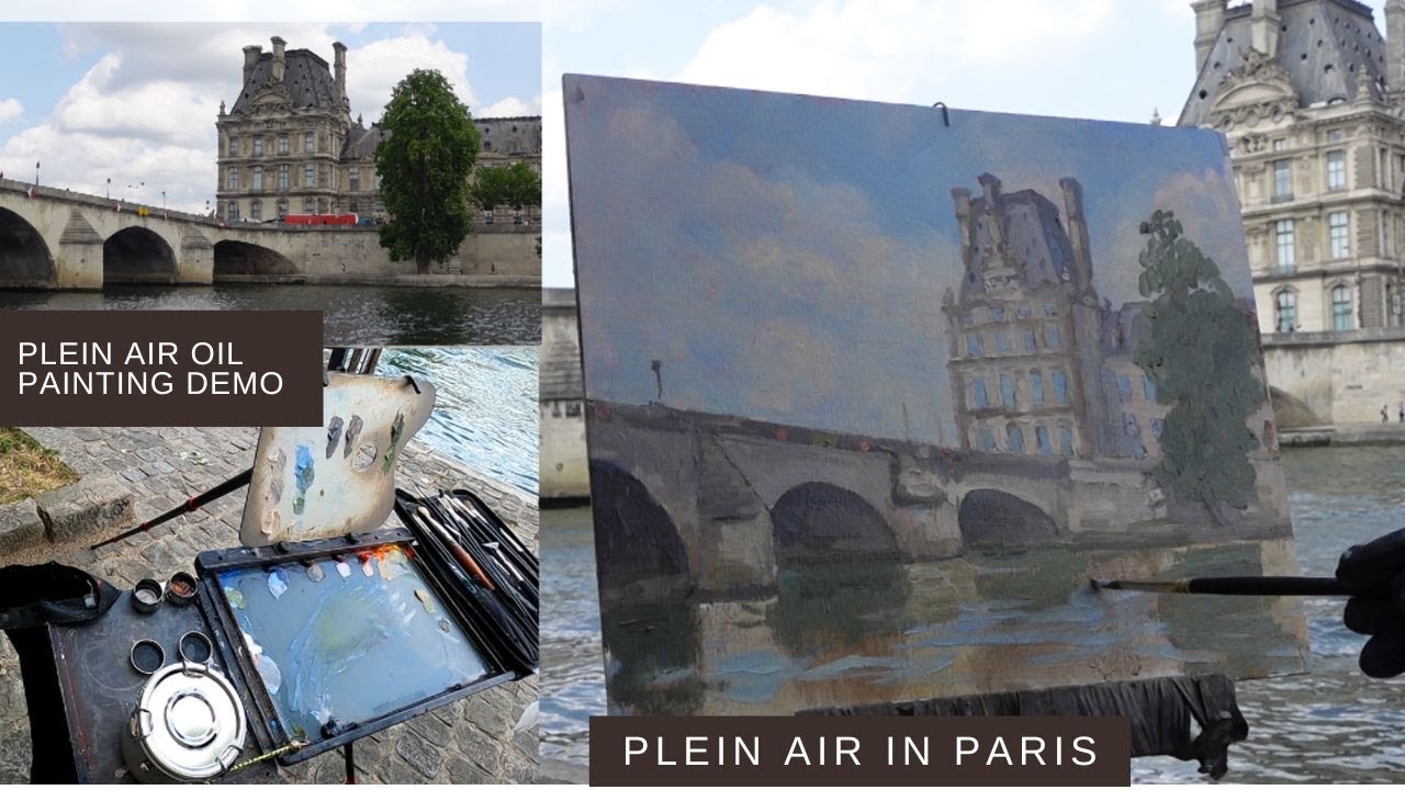 Paris Sennelier art store and plein air oil painting with Jon Bradham