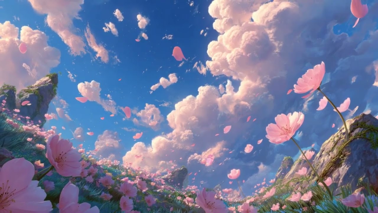 Sky Bloom Meadow | Soft Fantasy Lofi for Focus & Calm Atmosphere