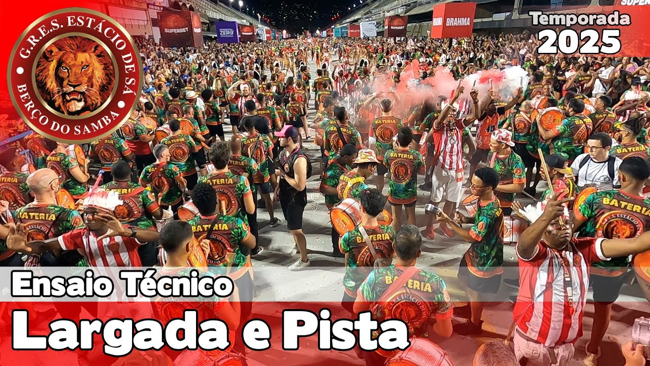 Estácio de Sá 2025 | Largada e Pista  - Ensaio Técnico |  Samba ao vivo #ETSO25
