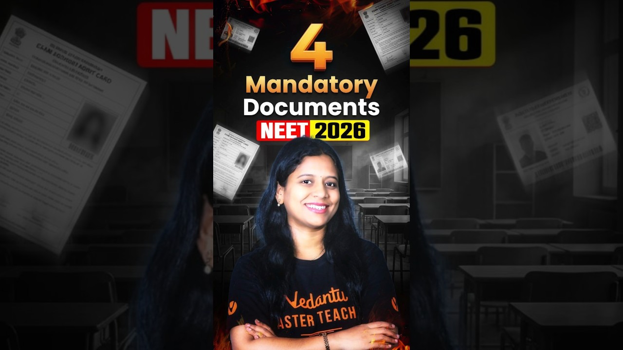NEET 2026 4 Mandatory Documents | Sunaina Madam