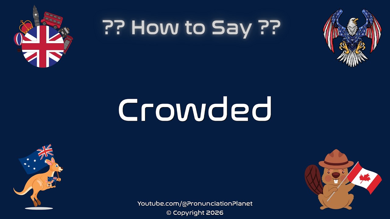 🚶&zwj;♂️🚶&zwj;♀️ Как произносится Crowded? (ПРАВИЛЬНО) | Pronunciation Planet