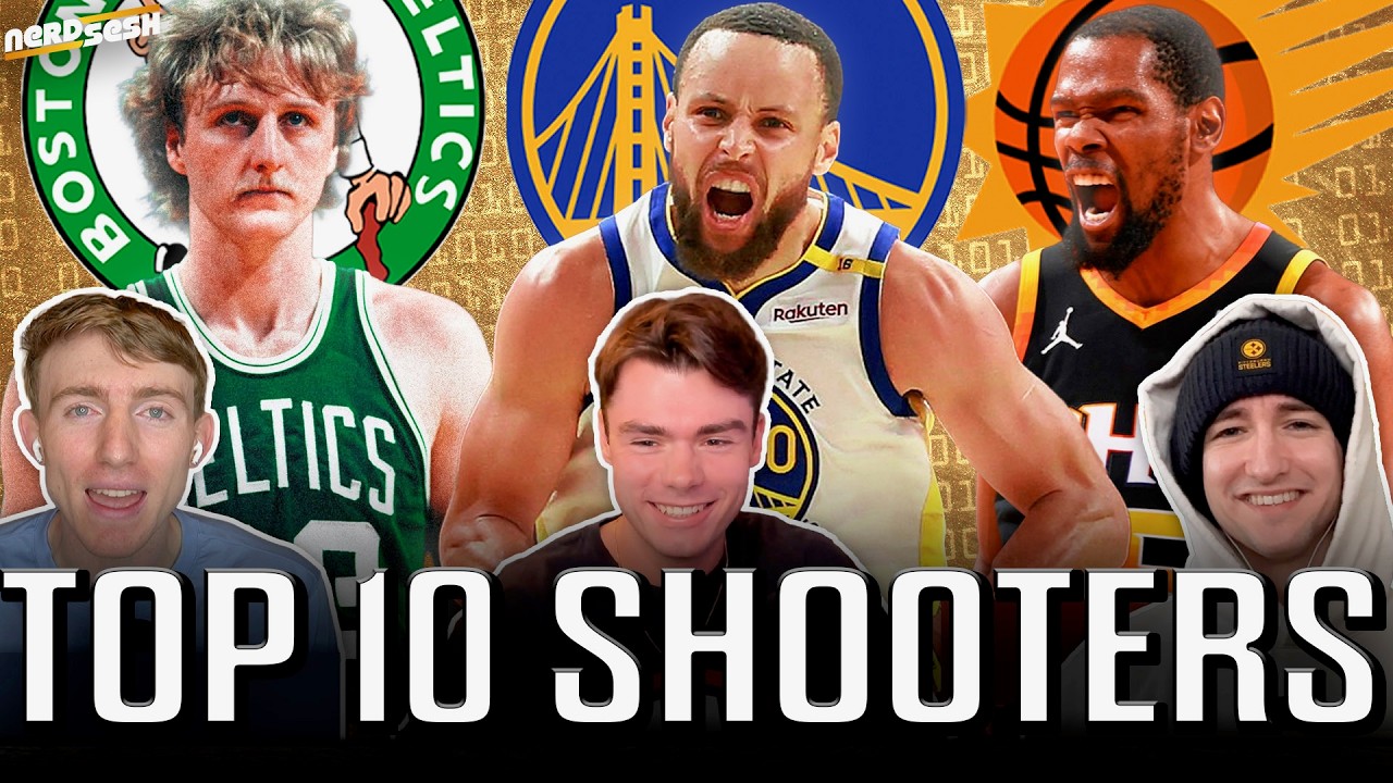 Top 10 Shooters in NBA History: Do Bird & KD belong? Reggie, Ray or Klay? | Nerd Sesh x Hoop Venue