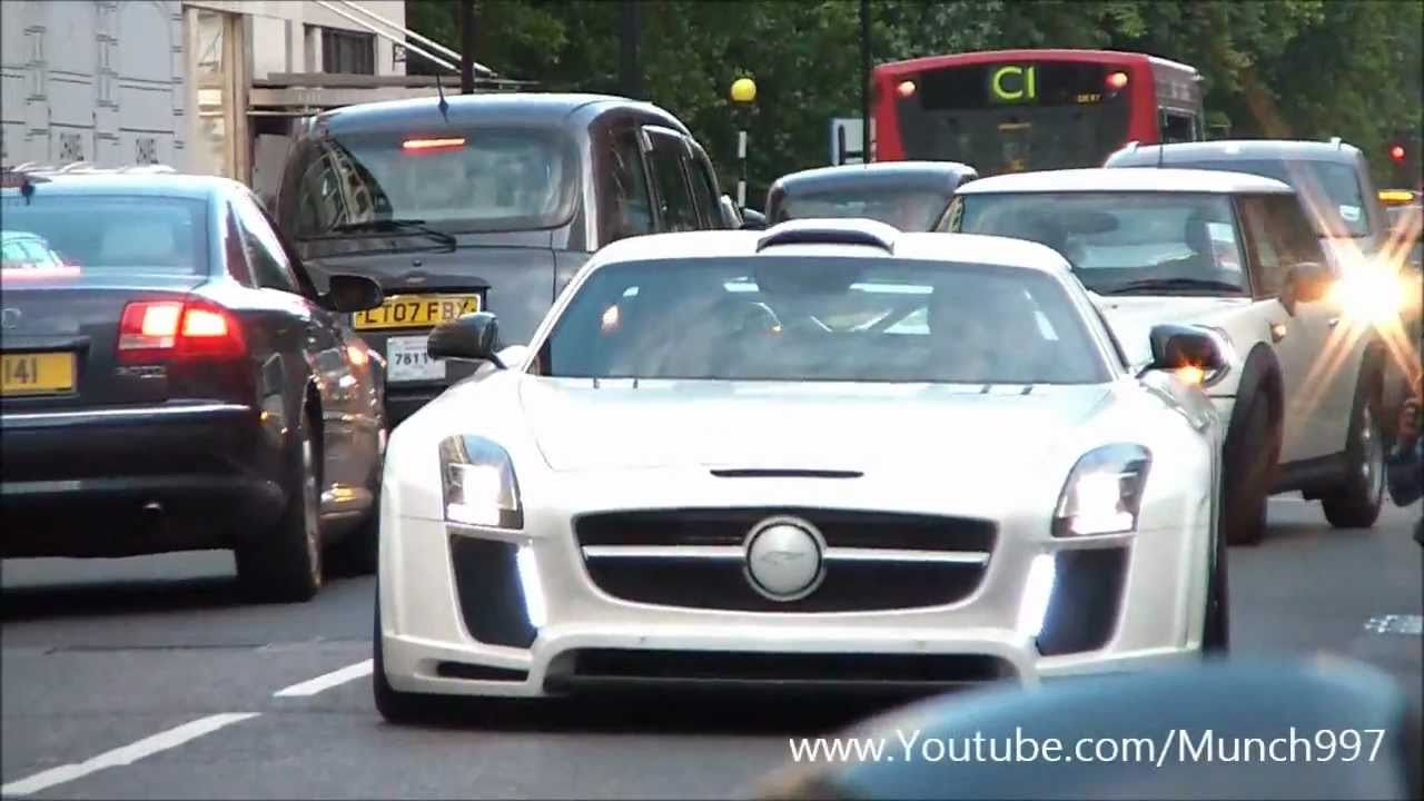 Arab Supercar Invasion London 2011- Agera R, Veyron SuperSports, SLS Gullstream, LP670-4 SV