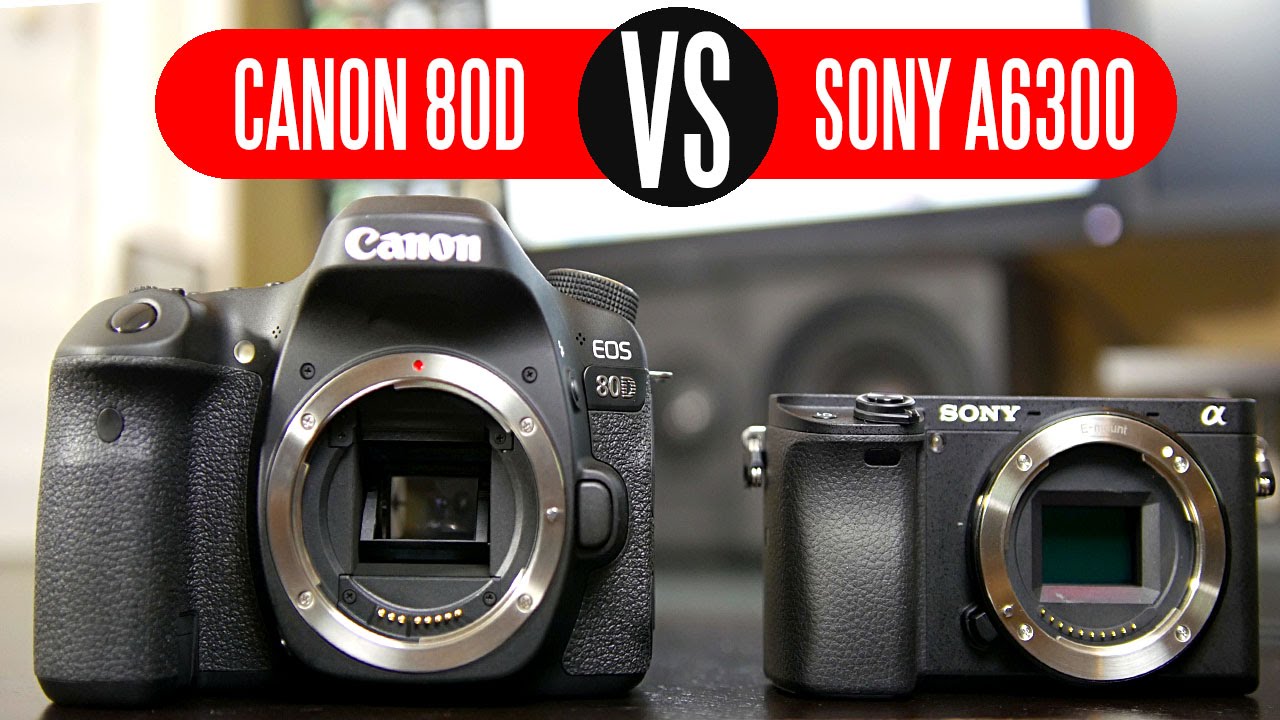 Canon 80D vs Sony A6300 - Video Comparison