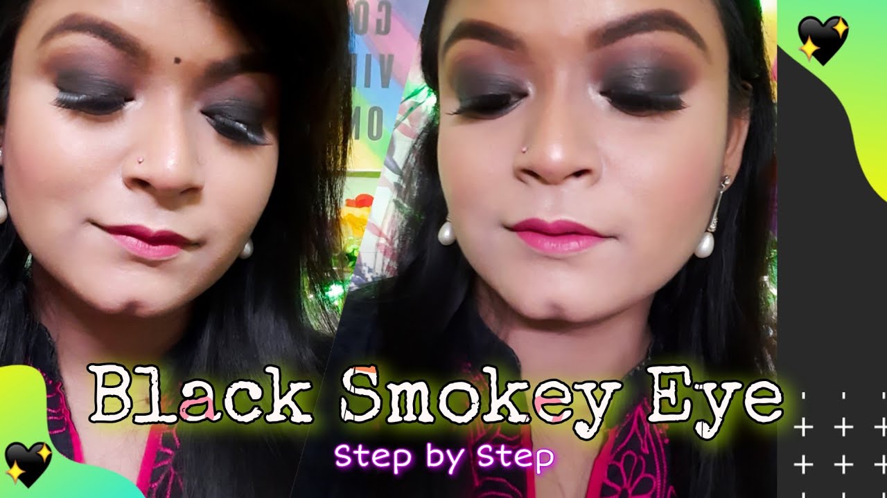 Classic Black Smokey Eye Tutorial 2020 | Easy Black Smokey Eye ||♡Glam Queen Bips♡