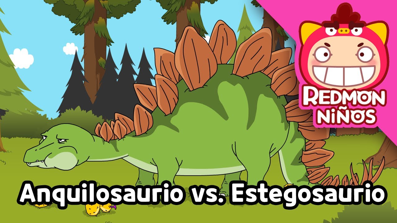 Pelea de Dinosaurios : Anquilosaurio vs. Estegosaurio  | Batalla de dinosaurios | REDMON NiÑOS