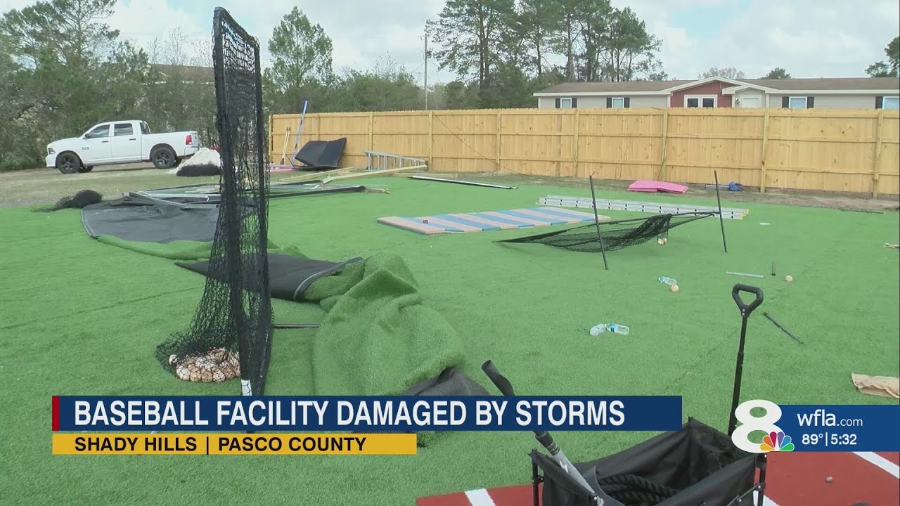 Thousands in damages to baseball facility due to last night's storms