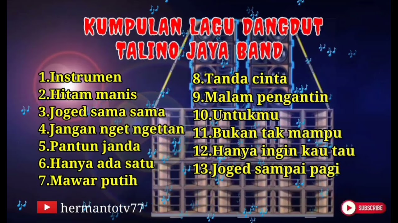 kumpulan lagu dangdut cocok buat santay versi TALINO JAYA BAND