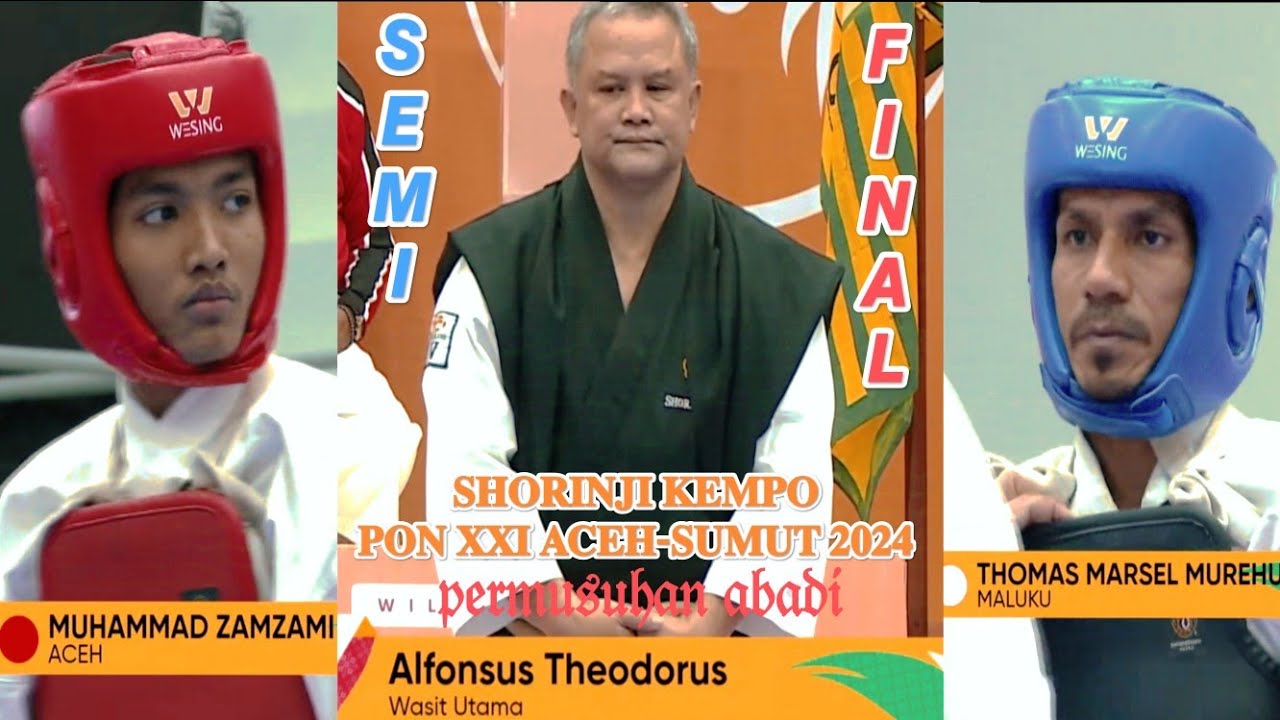 Semifinal PON 2024 Aceh vs Maluku Randori Putra Kelas 50 55 KG Shorinji Kempo