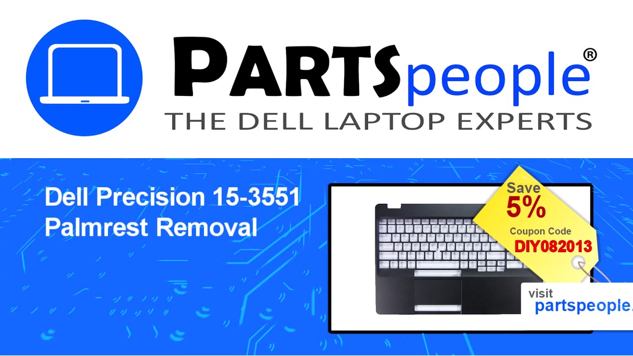 Dell Precision 15-3551 (P80F004) Palmrest How-To Video Tutorial