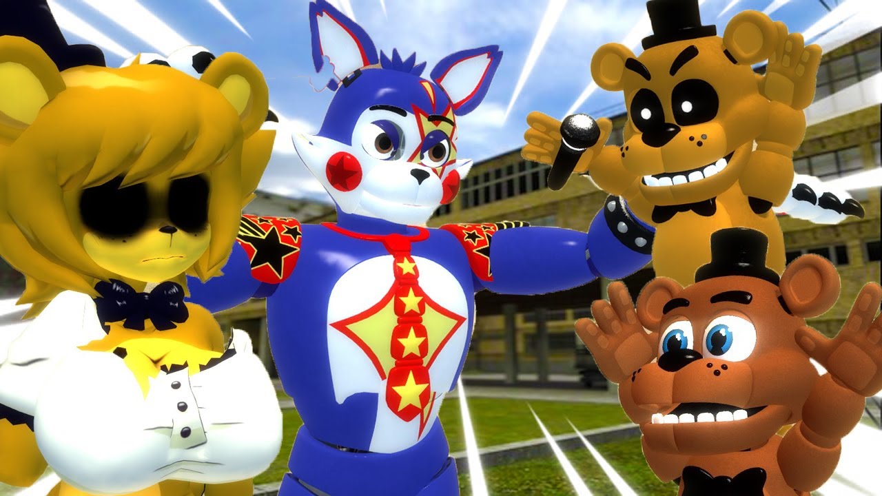 Мини Фредди идёт в ШКОЛУ... (GMOD FNAF)