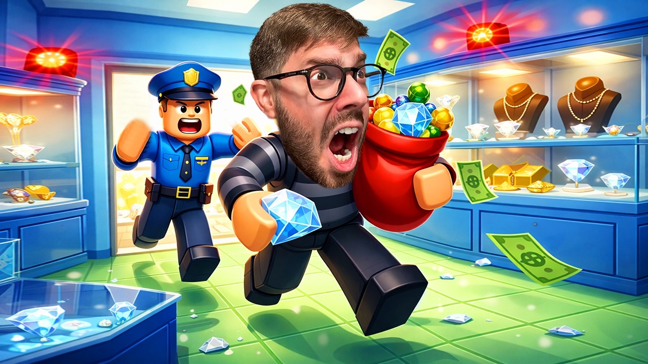 ΕΓΙΝΑ ΛΗΣΤΗΣ ΚΑΙ ΚΛΕΒΩ ROBUX ΣΤΟ ROBLOX!!