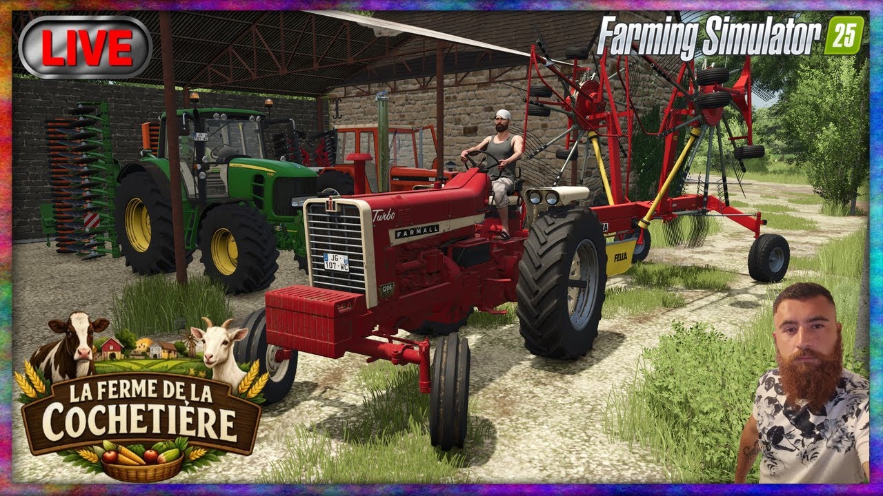 🔴🐐LA FERME DE LA COCHETIERE🐂J'AVANCE DANS LES FOINS ! 😁 FARMING SIMULATOR 25 !