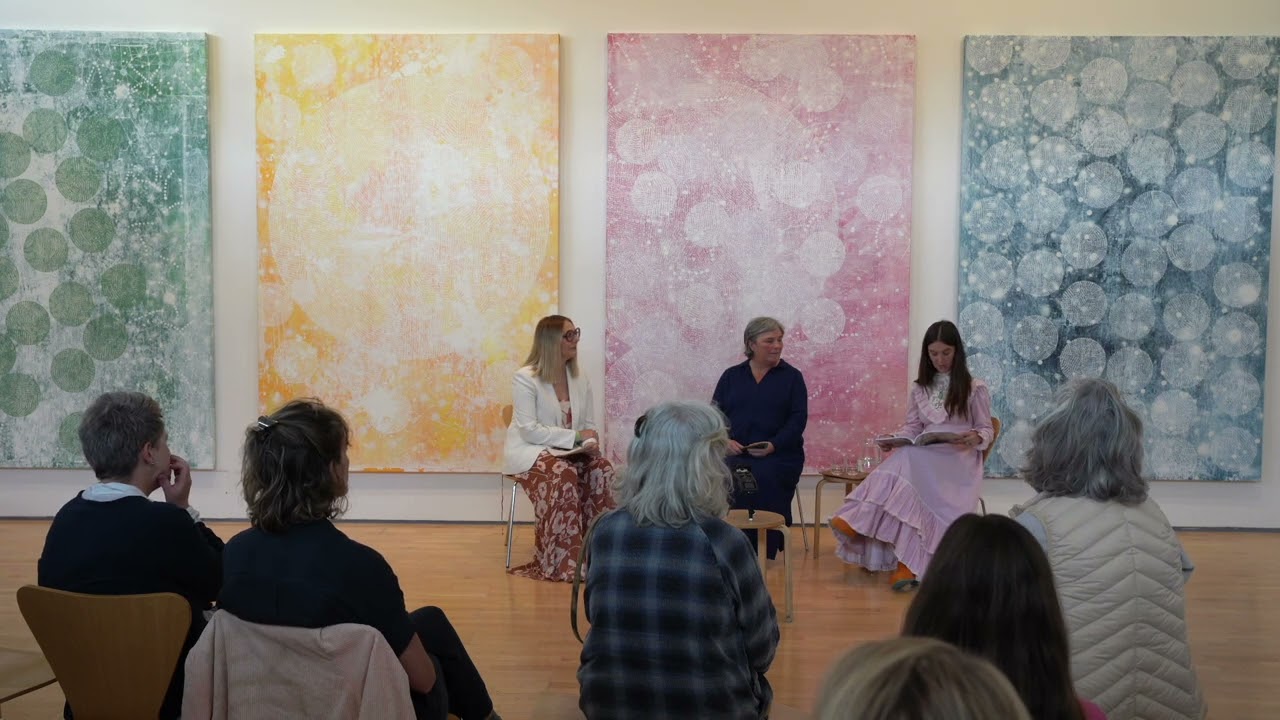 Hattie Morrison Reading her Essay at Helen Booth's exhibition at Oriel Davies