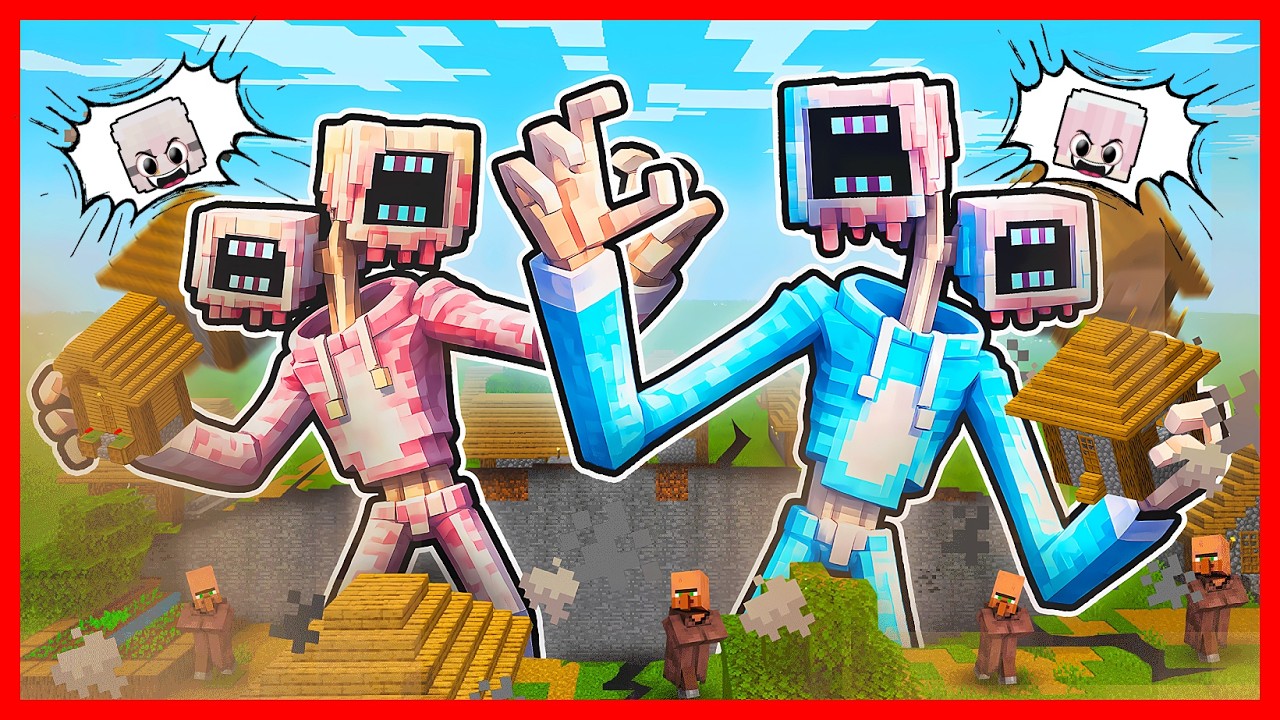 ATUN & MOMON BERUBAH MENJADI SIREN HEAD DAN MENGHANCURKAN DUNIA !! Feat @MOMON Minecraft