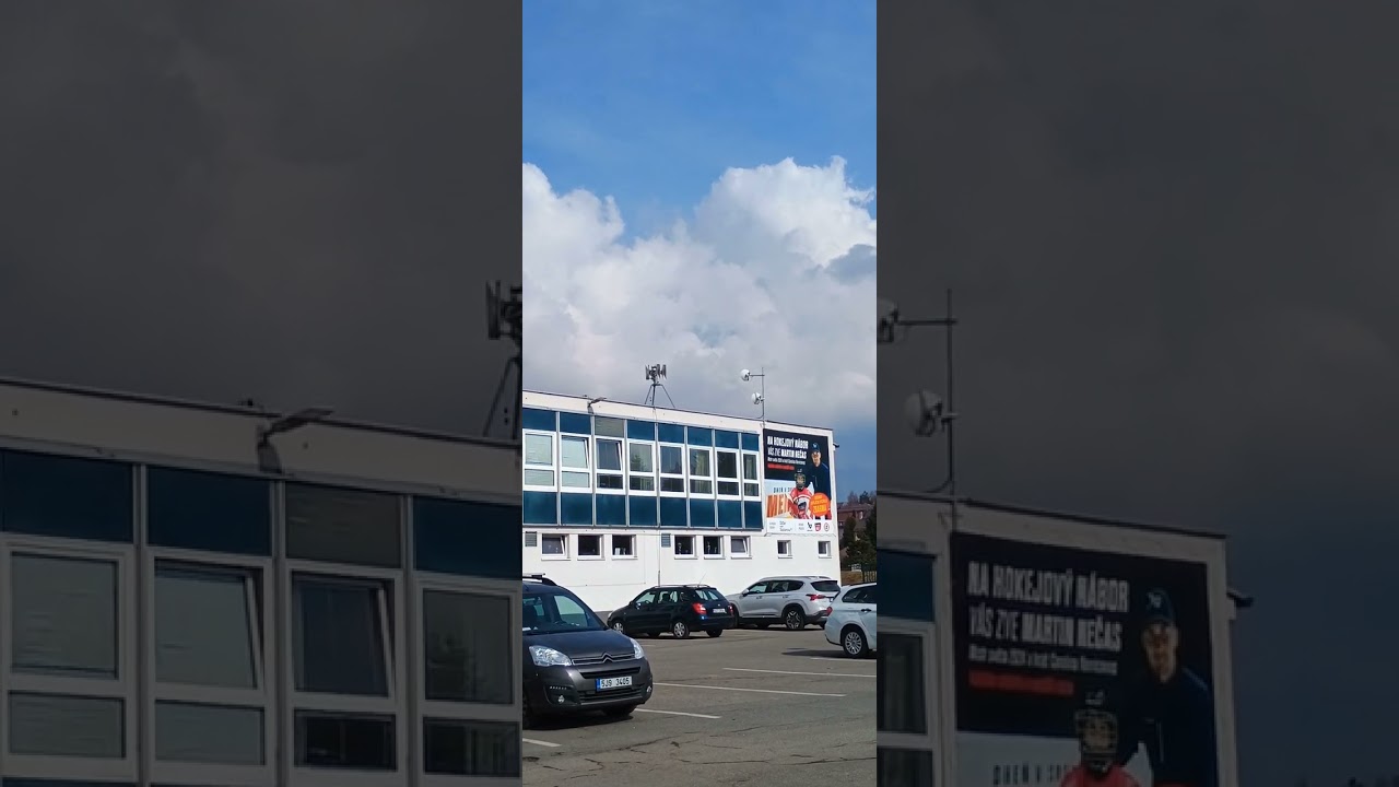 zkouška sirén Žďár nad Sázavou zimní stadion