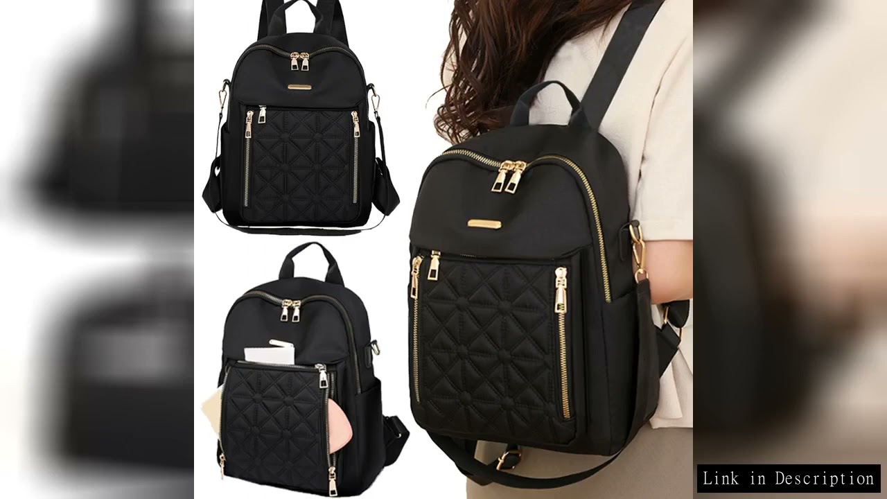 New fashion nylon fabric backpack women's backpack travel bag