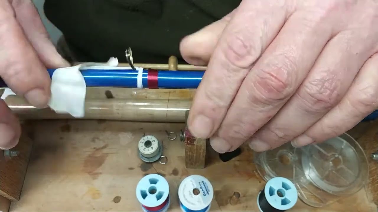 Bloke Fly Rods - Rod building - How to Wrap a Single Leg Guide