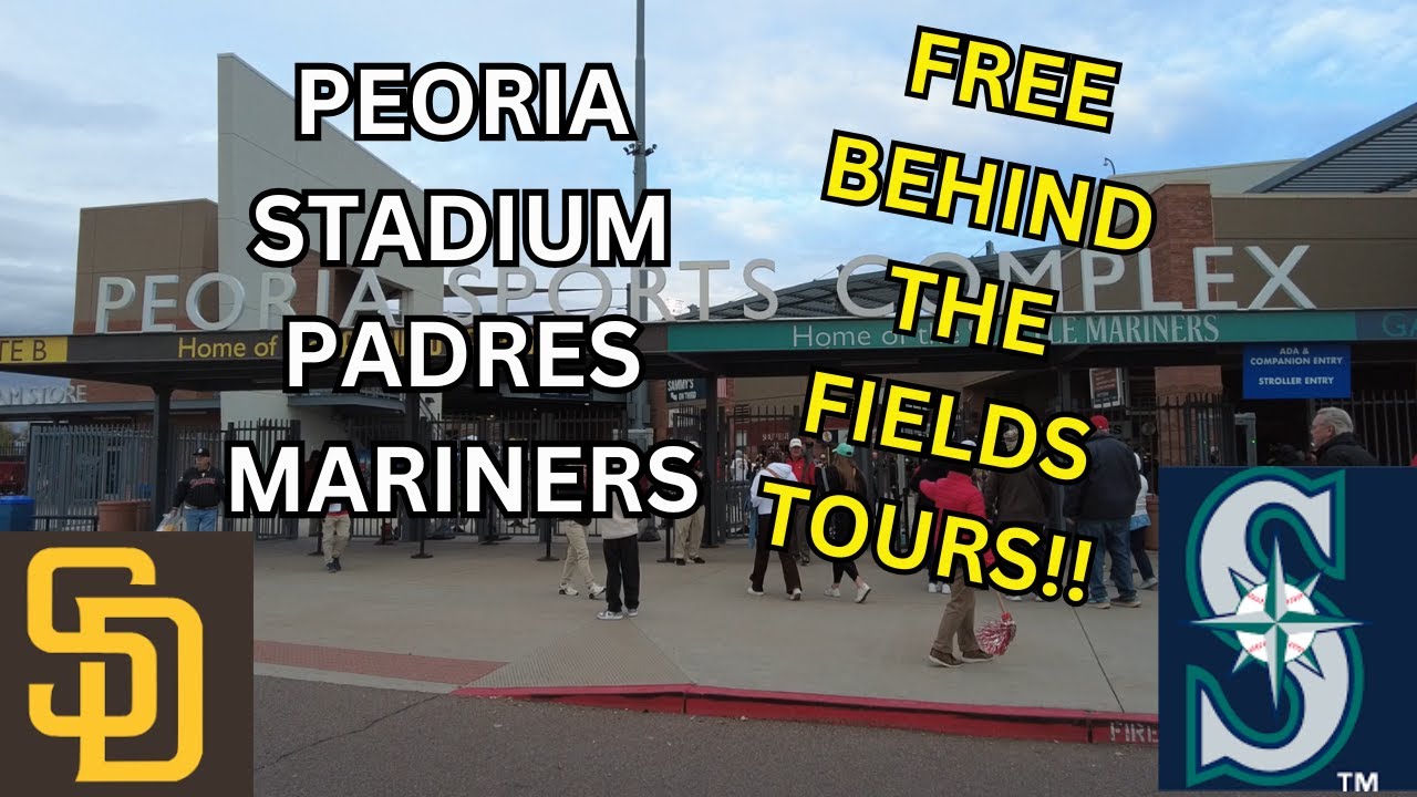 Peoria Sports Complex Practice Fields Tour Access Seattle Mariners San Diego Padres Field