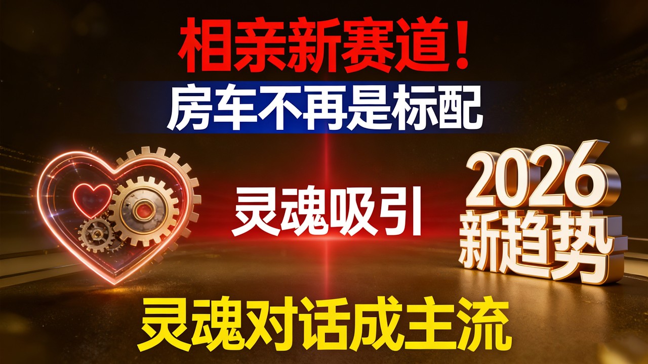 2026婚恋市场大反转：男生集体躺平拒婚，女生条件飙升的真相太扎心！#2026婚恋市场观察#年轻人为什么不想结婚#相亲那些事#婚恋观大洗牌#性别平等与婚姻#轻相亲新趋势#当代婚恋困境