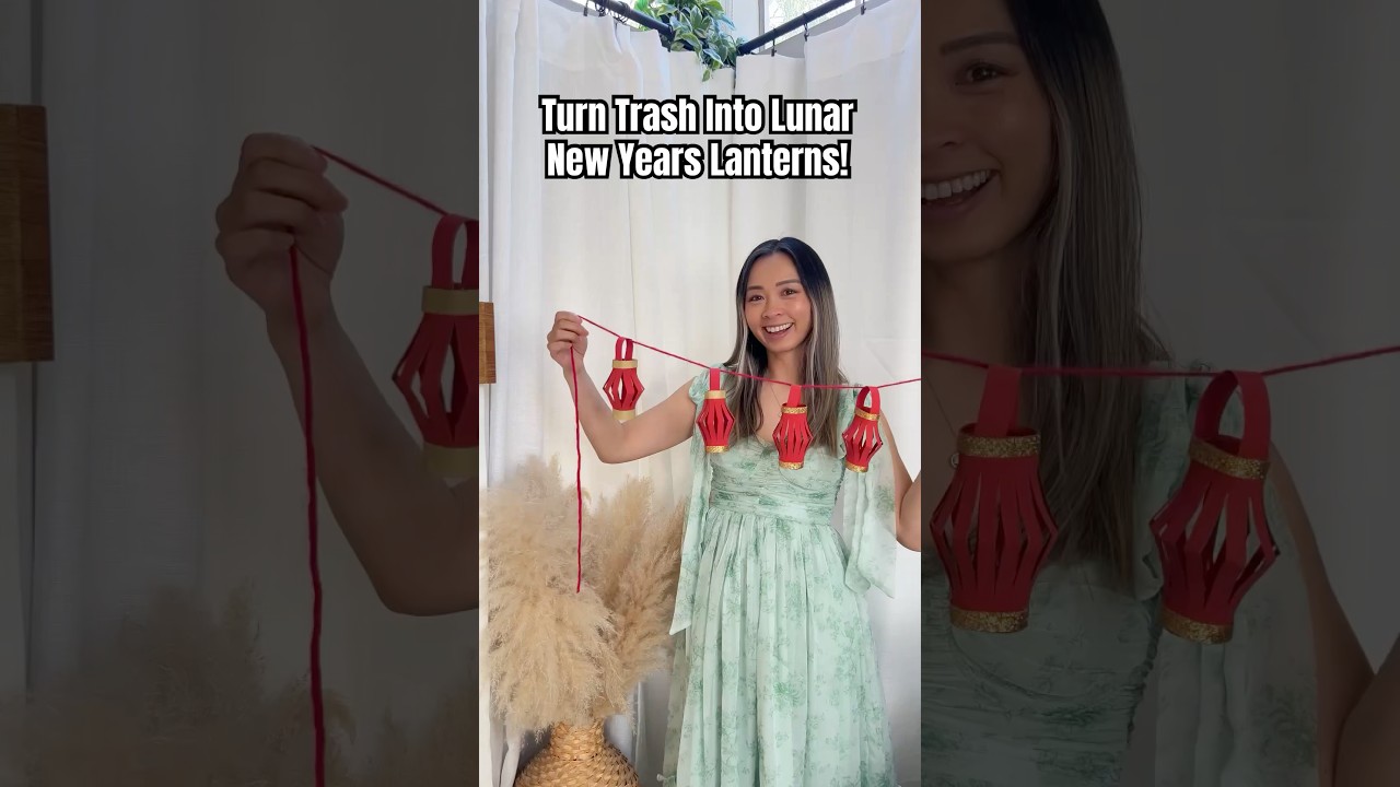 Toilet Paper to Lunar New Year Lanterns! #lunarnewyear #chinesenewyear #tetfestival #chineselantern