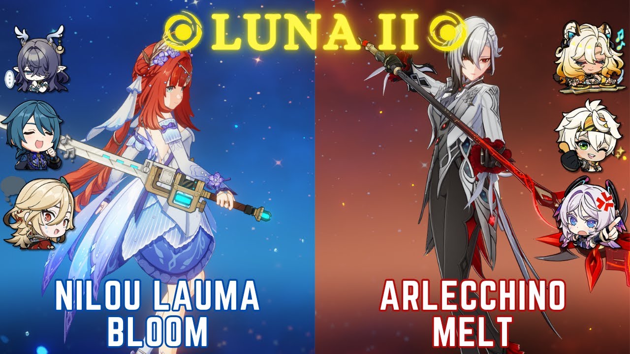C0 Nilou Lauma Bloom & C0 Arlecchino Melt - Genshin Luna II Spiral Abyss Floor 12