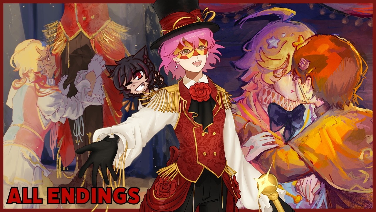 IM TRAPPED WITH A CLINGY FEMBOY IN A THEATRE FOR DOOMED YAOI?!? - What a Show! All Endings