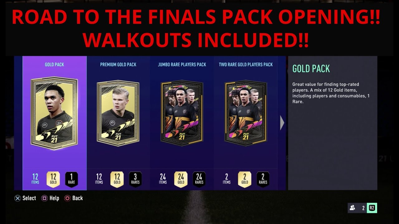 FIFA 21 - ROAD TO THE FINAL PACK OPENING!! WALKOUTS!!