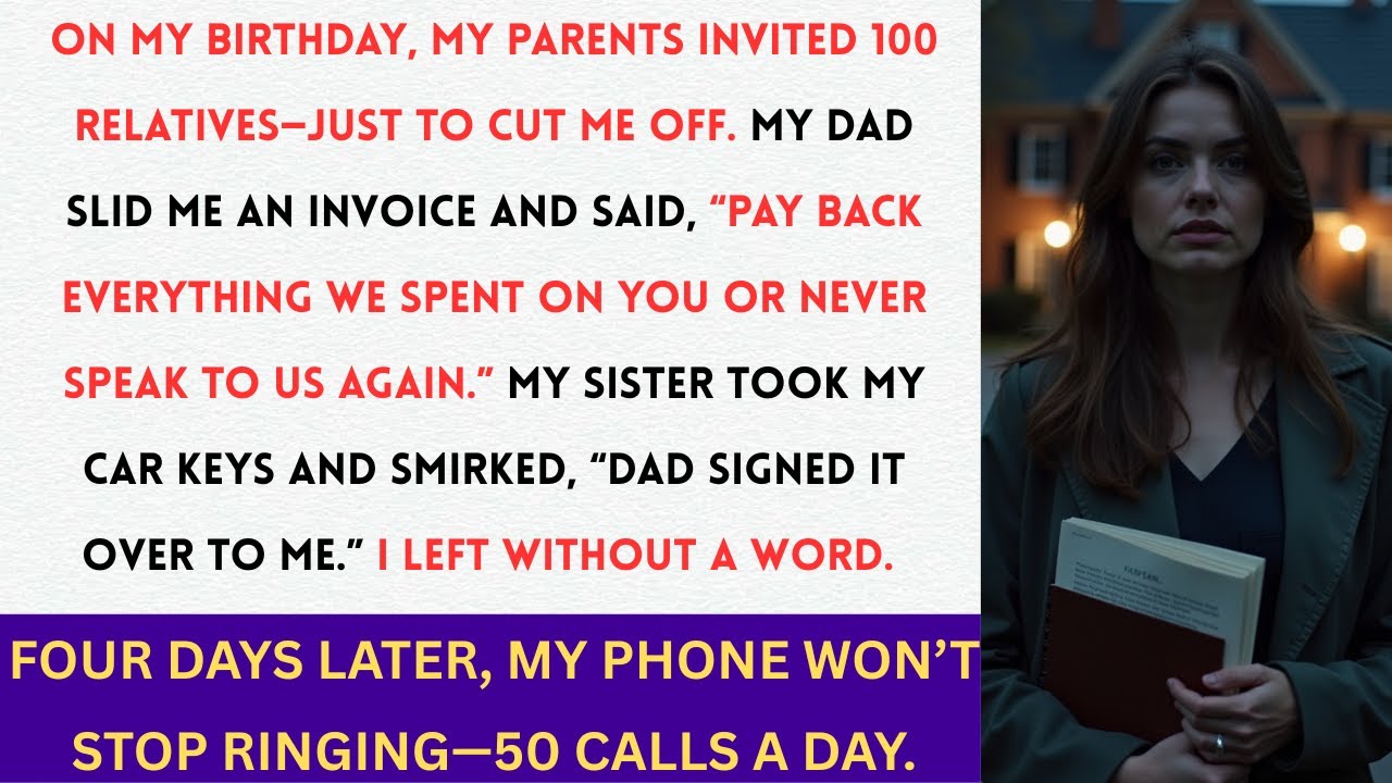 On My Birthday, My Parents Threw a Family Banquet for 100 People—Just to Cut Me Off in Public