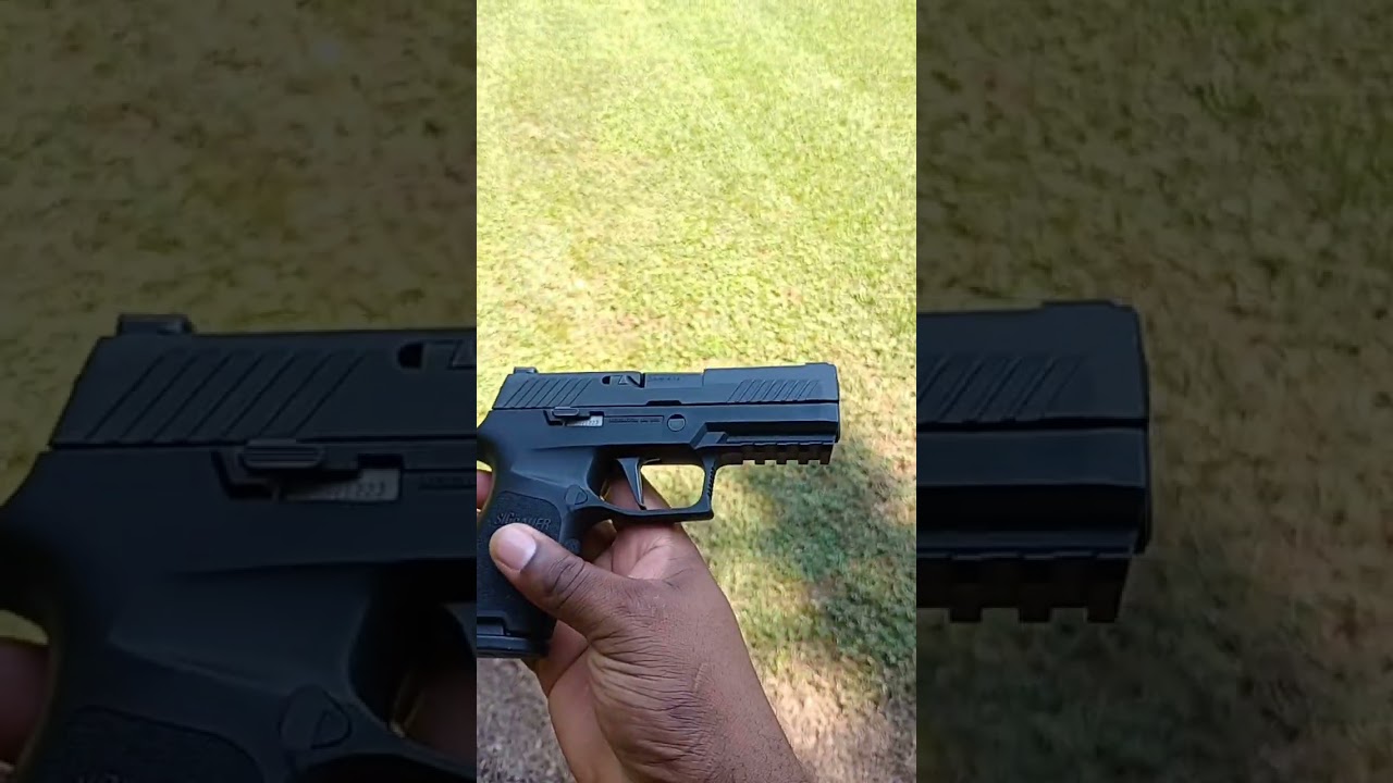 sig p320 compact with flat face trigger and night sights #2ndammendment #subscribe #shorts #edc