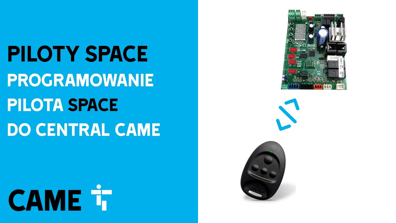 Programowanie Pilota Space do central CAME.